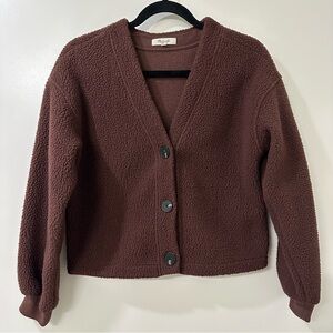 Madewell - (Re)sourced Fleece Crop Cardigan